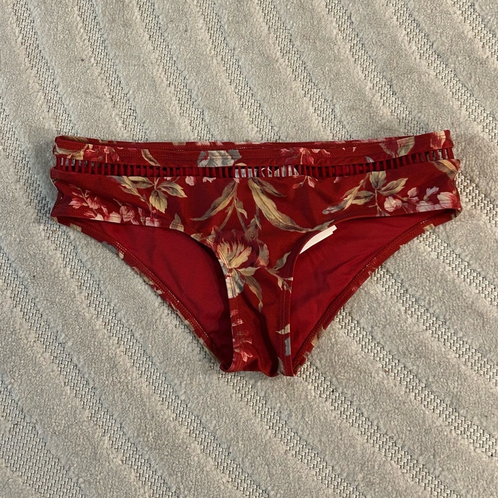 NWT Zimmermann Red Floral Swimsuit Bikini Top and Bottom Set - Size 2; US 6-8 - Picture 7 of 12